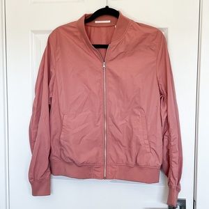 Uniqlo Pink Lightweight Zip Up Jacket